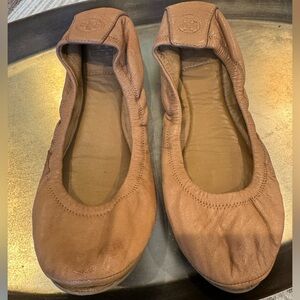 Tory Burch Women's Brown Leather Flats